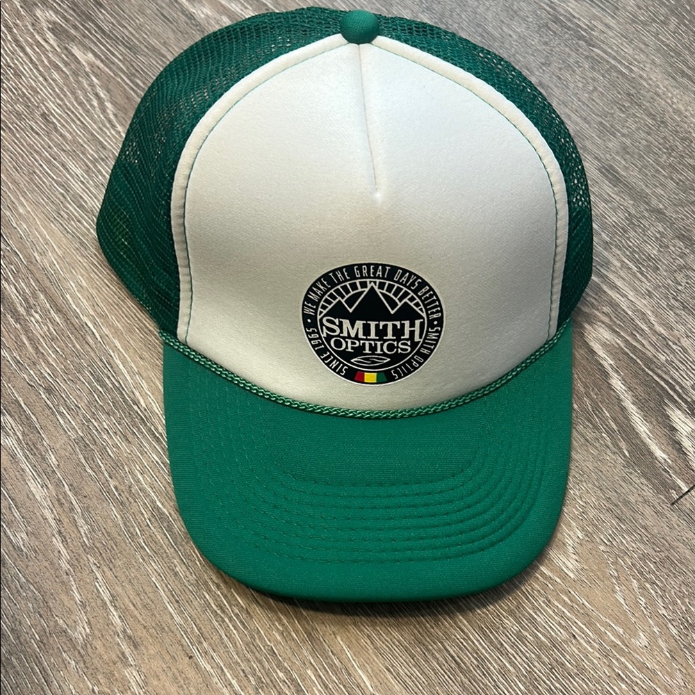 Smith Optics Green and White Trucker Hat